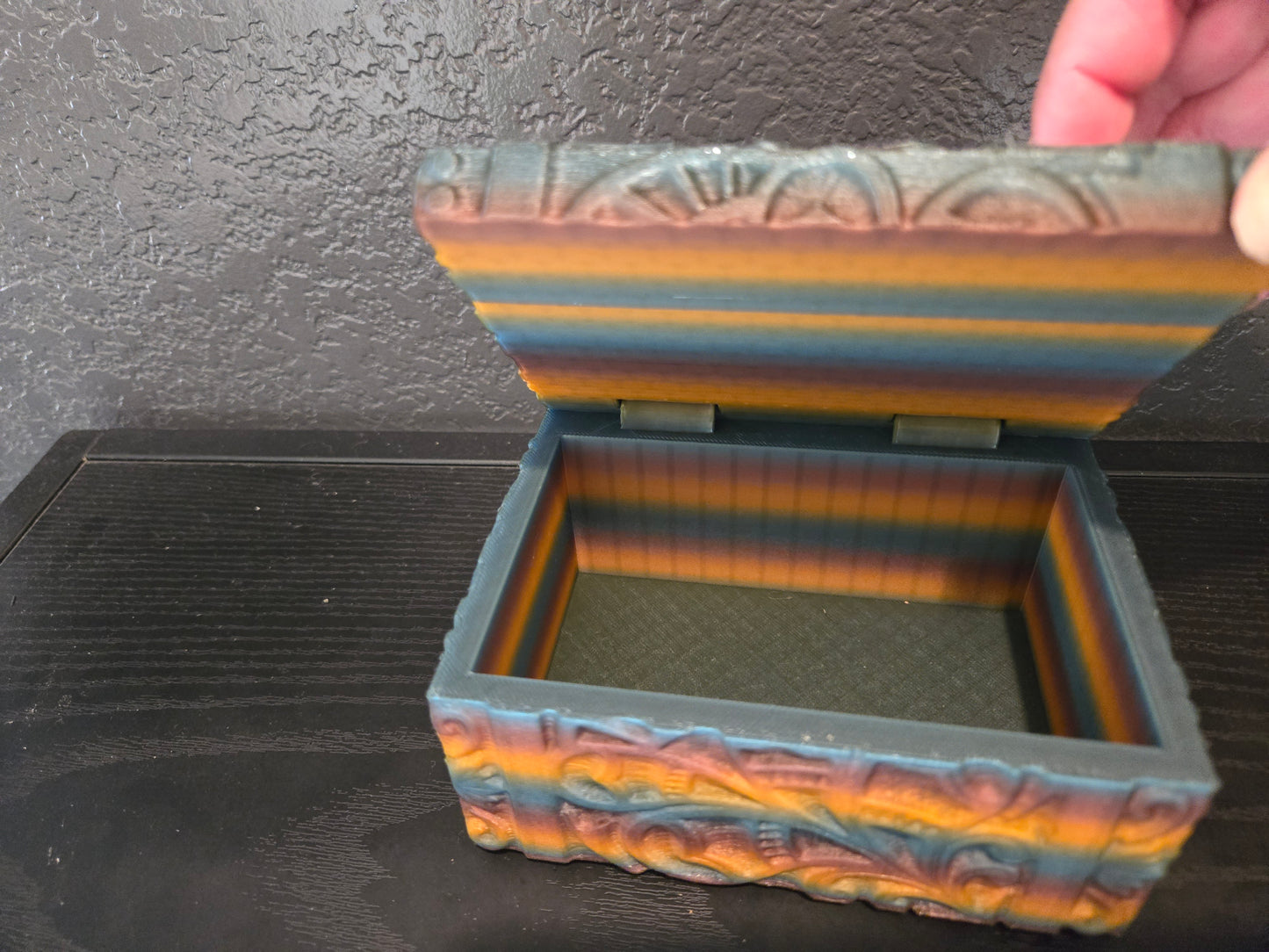 3D Printied "Carved" Jewelry Box