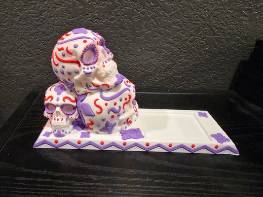 Sugar Skull Incense Burner